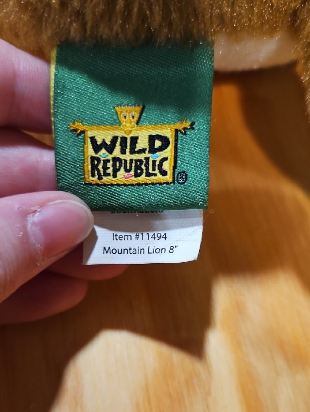 Wild Republic Mountain Lion Plush - Brown & White - Picture 2 of 8